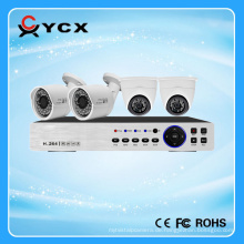 H.264 Cctv 4CH 1.0MP AHD DVR Installationssatz, 1MP AHD Kamera, Sicherheit DIY AHD Installationssatz